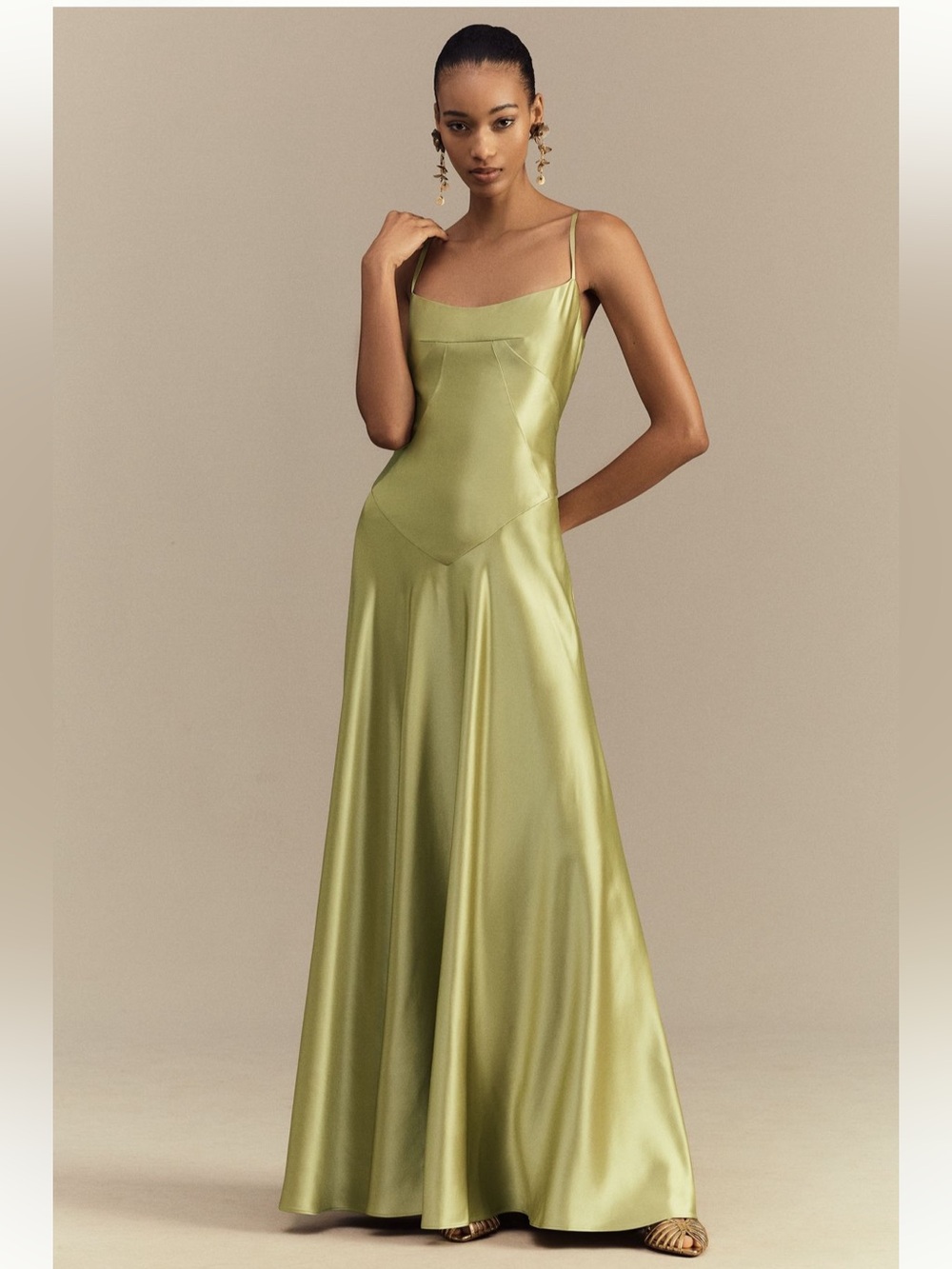 Mare Mare Emmy Satin Corset Maxi Dress